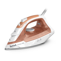 Ferro da stiro tefal virtuo 30 a secco e a vapore 2000w pesca/bianco