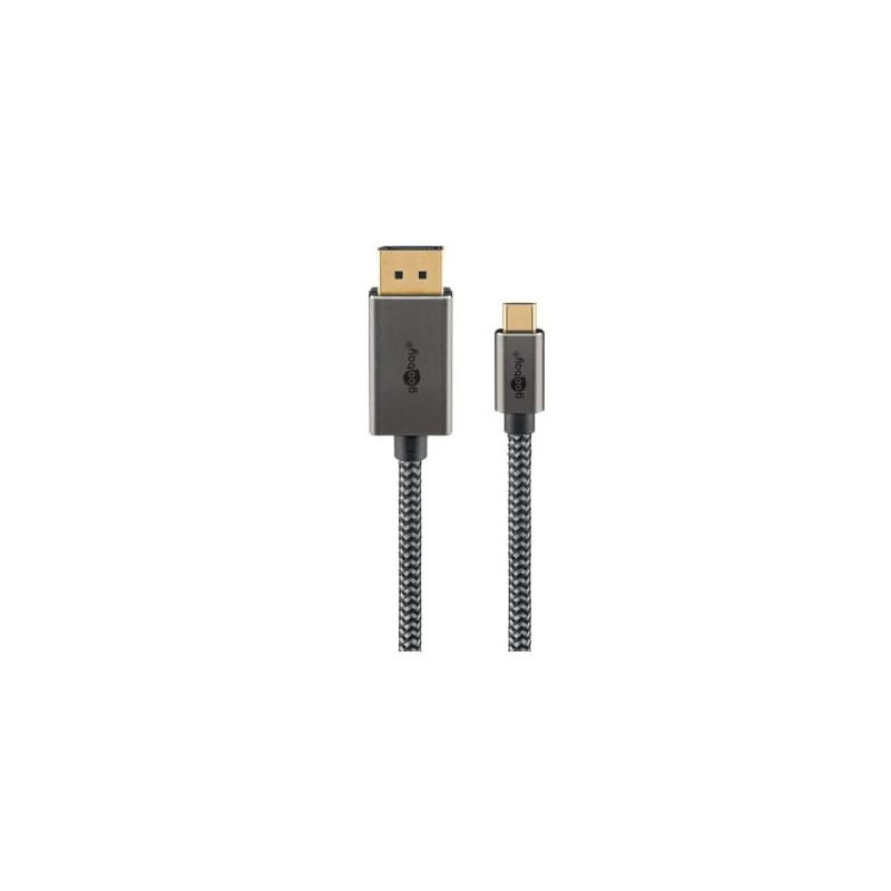 Cavo usb goobay usb-c maschio a displayport maschio 4k 60hz 2m