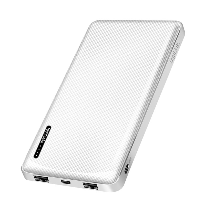 Power bank logilink pa0328wrf 10000mah bianco [pa0328wrf]