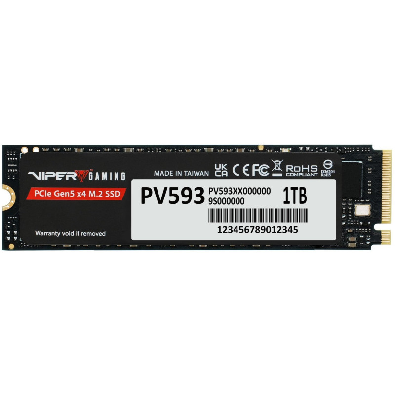 Ssd 1tb patriot viper pv593 m2/pcie nero [dgpatwkt0100002]