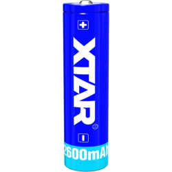 Batteria xtar 18650 3.7w li-ion 2600mah [18650-2600]