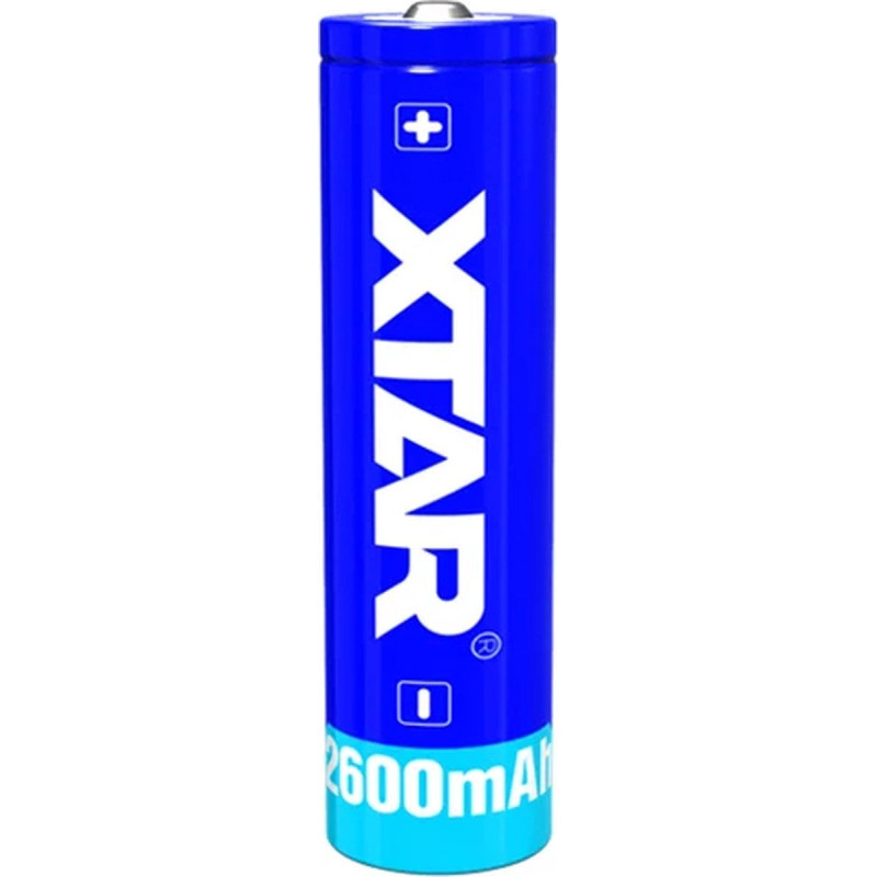 Batteria xtar 18650 3.7w li-ion 2600mah [18650-2600]