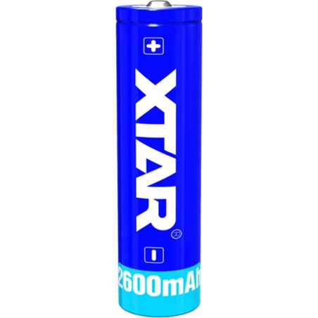 Batteria xtar 18650 3.7w li-ion 2600mah [18650-2600]