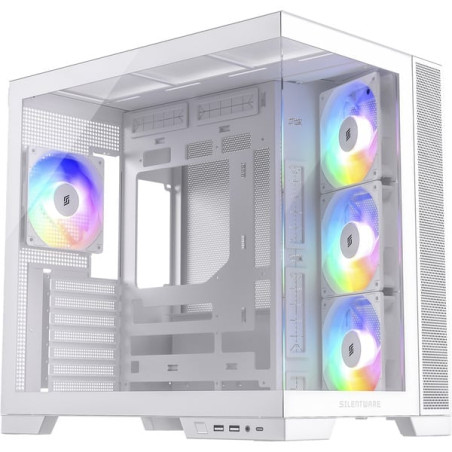 Case silentware view a-rgb midi-tower atx bianco [viewwhite]