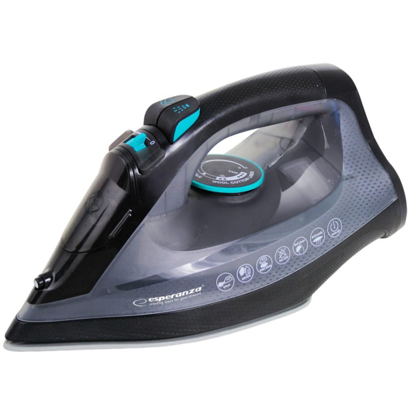Ferro da stiro a vapore esperanza velvet senza fili 0.3l 2600w nero