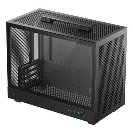 Case deepcool ch160 plus micro atx mini-itx nero [r-ch160-bkngm0-g]