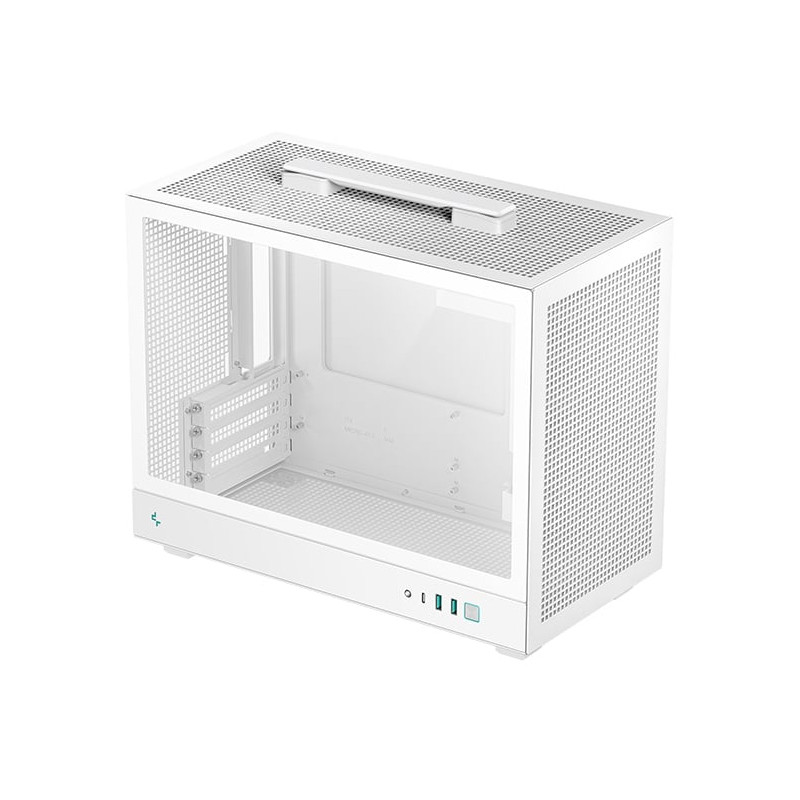 Case deepcool ch160 plus micro atx mini-itx bianco [r-ch160-whngm0-g]