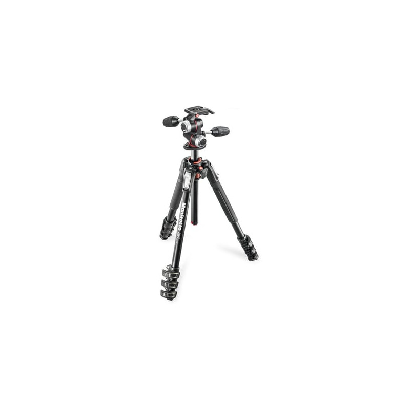 Treppiede manfrotto 190 alu 4 segmenti set mk190xpro4-3w [mk190xpro4-3w]