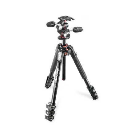 Treppiede manfrotto 190 alu 4 segmenti set mk190xpro4-3w [mk190xpro4-3w]