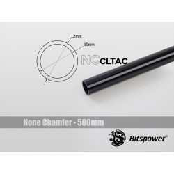 Tubo di collegamento bitspower crystal 12/10mm nero