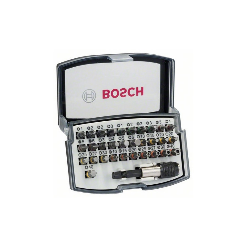 set avvitamento bosch 2607017319 32 pezzi nero verde