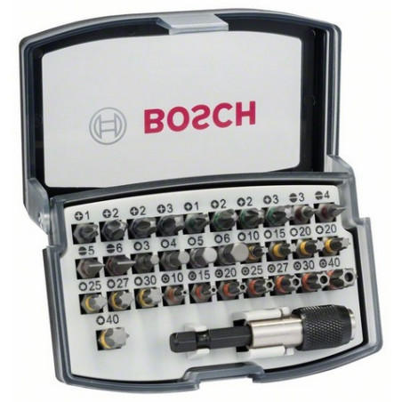 set avvitamento bosch 2607017319 32 pezzi nero verde