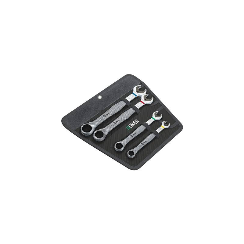 Kit chiavi combinate a cricchetto 4 parti 10 - 19 mm wera [05073290001]