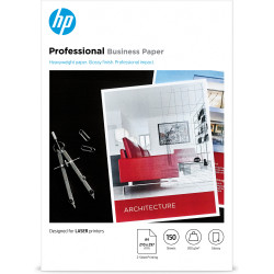 Carta fotografica hp glossy professionale lucido a4 150fogli bianco