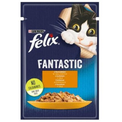 Mangime felix fantastic pollo in gelatina 85g per gatti