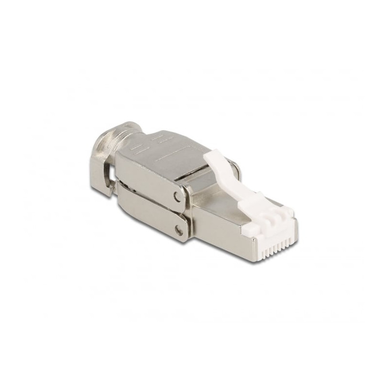 Presa di rete rj45 delock maschio cat.6a stp senza attrezzi [86927]