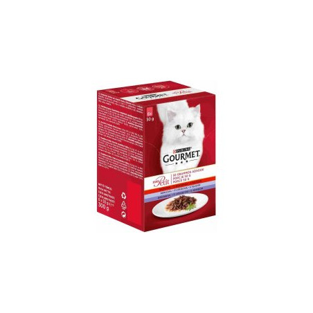 Mangime umido purina gourmet mon petit meat mix 6x 50g
