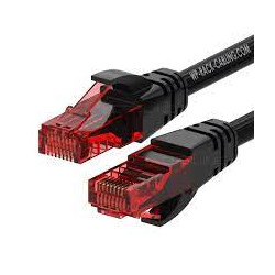 Cavo patch u/utp wp europe cat.6 pe outdoor 1m nero [wpc-pat-6u010bl-o]