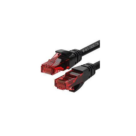 Cavo patch u/utp wp europe cat.6 pe outdoor 1m nero [wpc-pat-6u010bl-o]