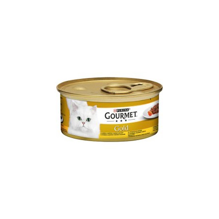 Mangime umido purina nestle gourmet gold casseruola di manzo e pollo