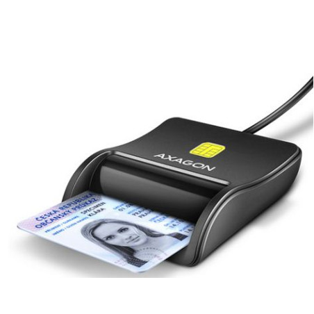 Lettore schede axagon flatreader smart card con interfaccia usb 2.0