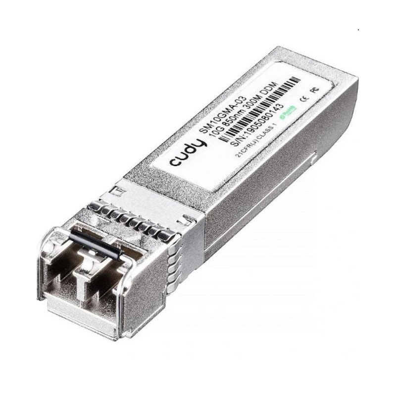 Transceiver cudy sm10gma-03 modulo sfp+ 10gbps fino 300m a 850nm