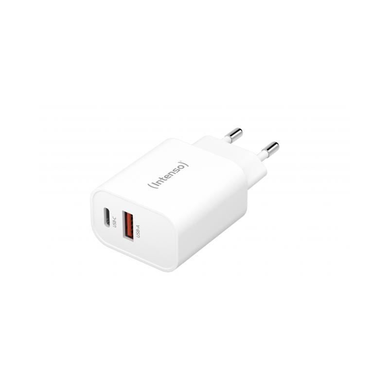 Alimentatore da rete intenso w30ac 1xusb-a/1xusb-c 30w bianco