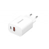 Alimentatore da rete intenso w30ac 1xusb-a/1xusb-c 30w bianco