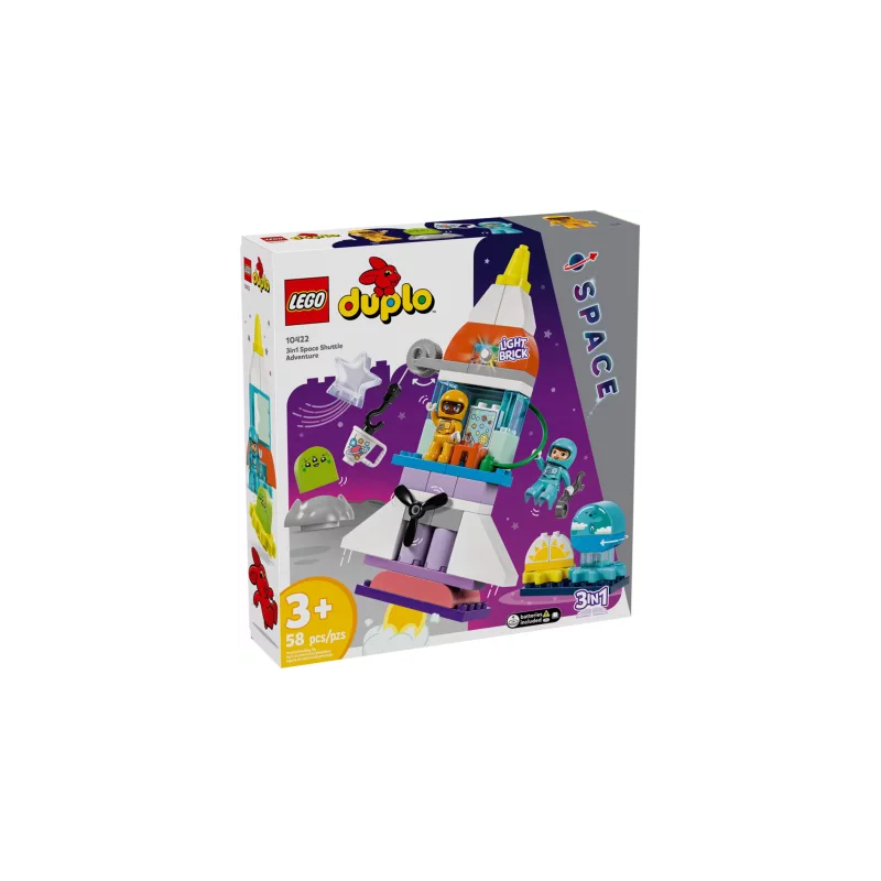 Gioco da costruzione lego duplo avventura sullo space shuttle 3 in