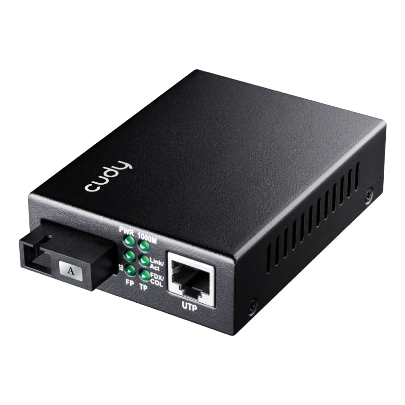 Convertitore multimediale cudy mc100gsb-40a 1000mbit/s a fibra