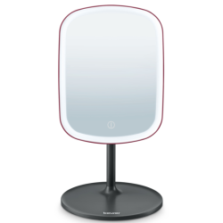 Specchio trucco beurer bs47 limited edition luminoso nero/rosso