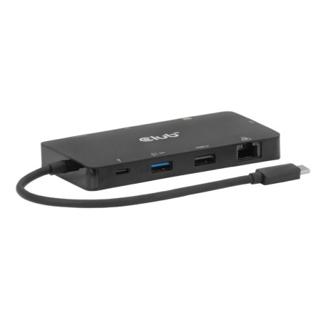 Hub usb club 3d csv-2552 usb-a/c 10/100/1000 5v 9porte nero