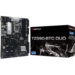 Scheda madre biostar tz590-btc duo lga 1200 intel z590 atx 4x