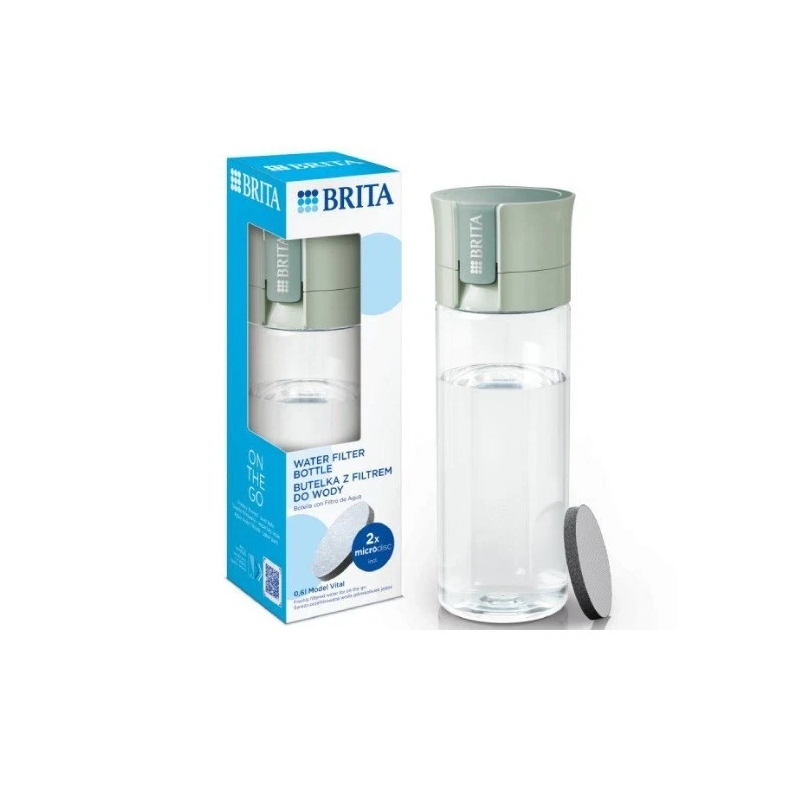 Bottiglia filtrante brita vital pastel 600ml verde [1059295]