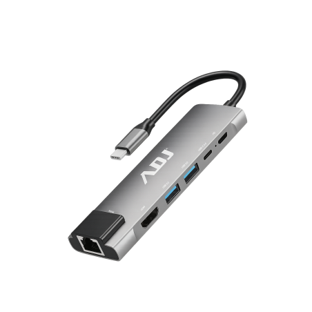 Docking station adj 100w per computer usb 3.1 tipo c grigio