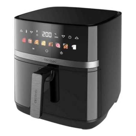 Friggitrice elettrica cecotec duoheat 8000 2200w 8l nero