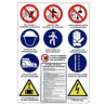 Cartello cantiere 11 simboli 80x138 plastica [targotimbri ]