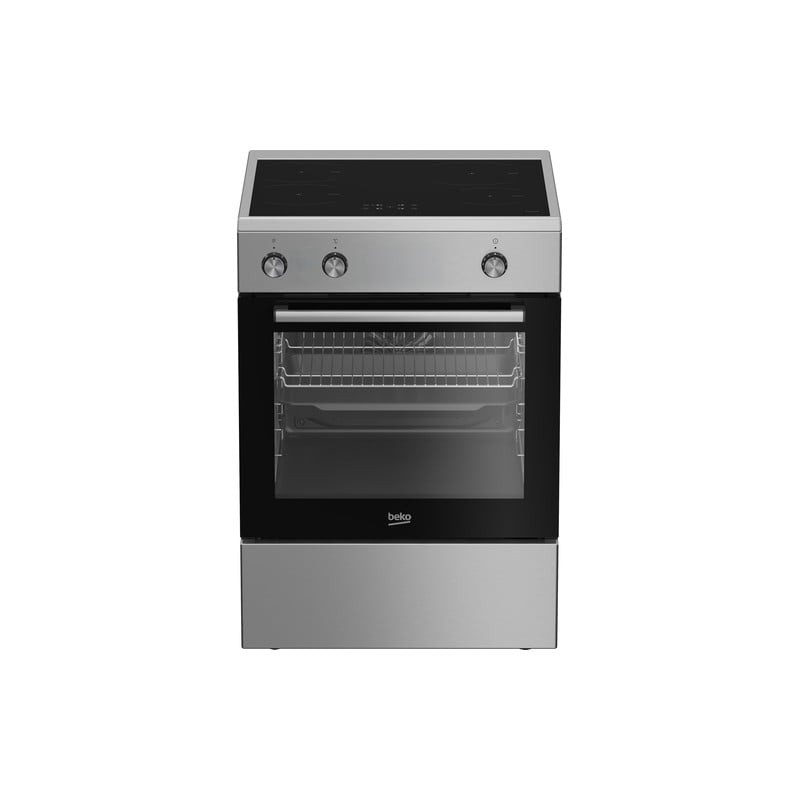 Cucina a induzione beko fbe69100x con 4 fuochi classe a argento/nero