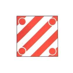 Cartello carichi sporgenti 50x 50 alluminio [targotimbri ]