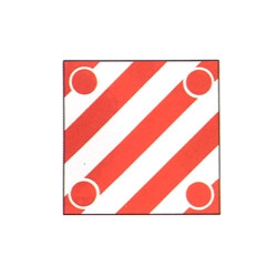 Cartello carichi sporgenti 50x 50 plastica [targotimbri ]