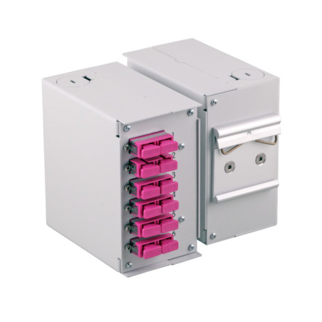 Pannello frontale 12 connessioni st-simplex per box ottico