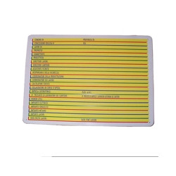 Cartello concessione edilizia 68x 43 plastica [targotimbri ]