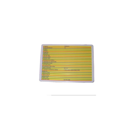 Cartello concessione edilizia 68x 43 plastica [targotimbri ]