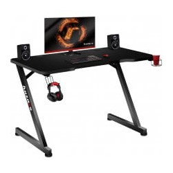 scrivania da gioco huzaro nero [hz-hero 2.5]