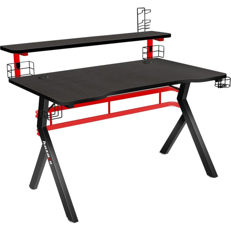 scrivania da gioco huzaro hz-hero 5.0 rosso [hz-hero 5.0