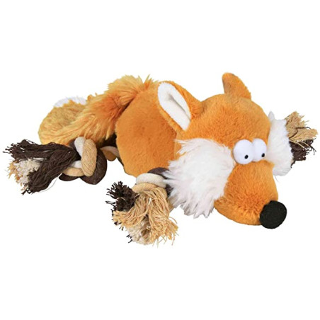 trixie - fox toy with rope 34 cm 35919