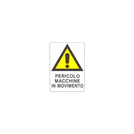 Cartello movimento macchine 43x 68 plastica [targotimbri ]