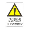 Cartello movimento macchine 43x 68 plastica [targotimbri ]