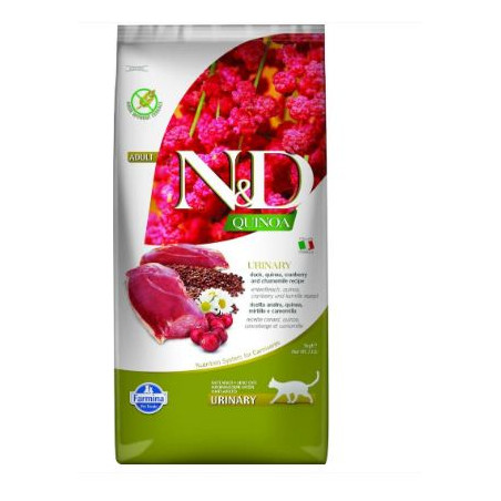 cibo secco farmina per gatti n&d quinoa anatra e mirtillo rosso