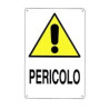 Cartello pericolo 12x 18 alluminio [targotimbri ]